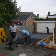 Tarmac work in progress